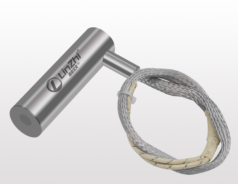 LZ00054-90度側(cè)出線帶金屬編織護套單頭電熱管