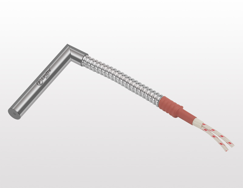 LZ00107-金屬波紋管護套直角單頭電熱管